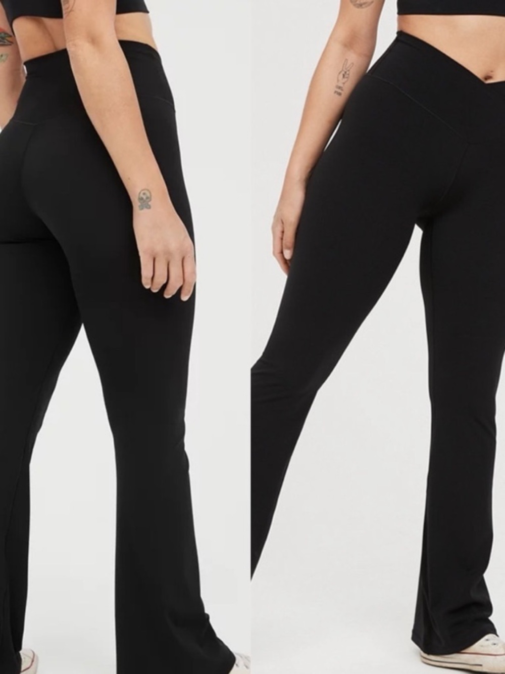 Offline by Aerie Real Me Crossover High Rise Flare Leggings Size Small